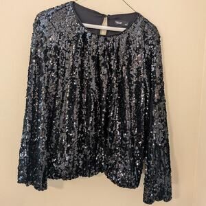 Simply Vera Vera Wang Sparkly Sequin Top